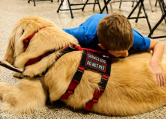Family Welcomes Service Dog Through 4 Paws for Ability With Support From Koozie Group